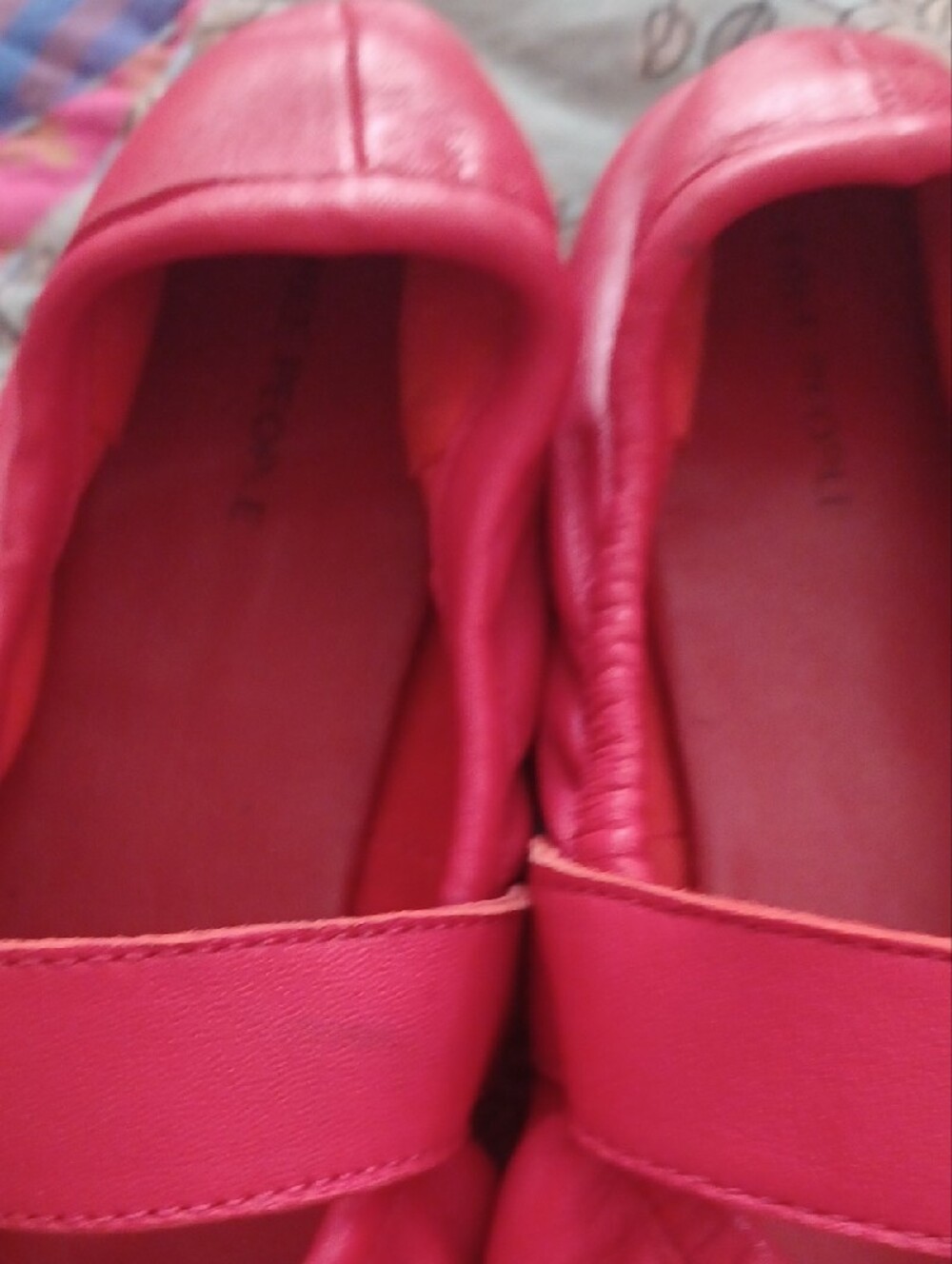 Free People Red Mary Jane Flats with Decorative Buckle - Picture 6 of 6